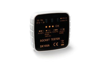 Vérificateur de prises électriques Danemark (prises murales de type K)
